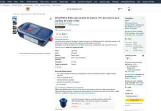 Bidón LIQUI MOLY para cambio de aceite por solo 15,24€