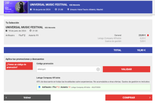 40% descuento en Universal Music Festival
