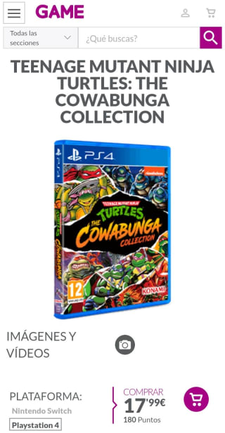 PS4 Teenage Mutant Ninja Turtles: The Cowabunga Collection por 17,99€.