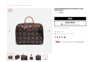 Misako portaordenador estampado flores 15,6 pulgadas por 12€