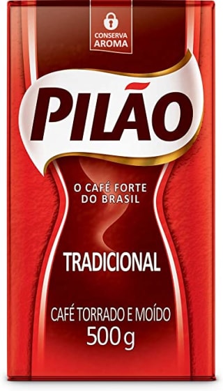 Pilão Café Torrado e Moído Tradicional Vácuo 500g - R$ 37,90