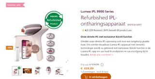 Refurbished PHILIPS Lumea IPL 9000 Series BRI958/00 Roze voor €439,99 in de Philips Store