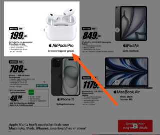 Apple AirPods Pro 2e generatie met USB-C Oplaadcase (vanaf 1 november)