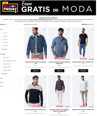 Pre Black Envío Gratis Moda en Carrefour hasta 2 de diciembre