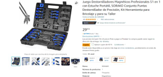 SORAKO Juego Destornilladores Magnéticos Profesionales 51 en 1 por 17,99€