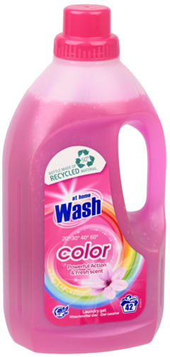 At Home Wash vloeibaar wasmiddel Color 1,5L voor €0,99 bij Butlon