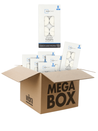 € 0,05 per waxinelichtje bij Wibra