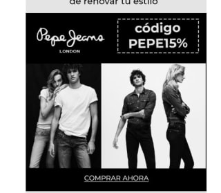 -15% descuento extras en la Marca Pepe jeans desde Tradein (deleccionados)