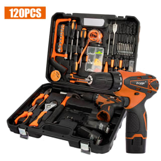 Kit De Herramientas Con Taladro Eléctrico Inalámbrico 120pz