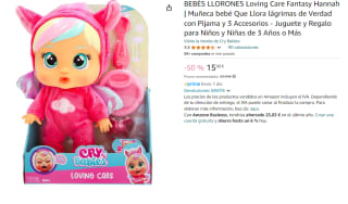 Muñeca Bebé Llorón Loving Care Fantasy Hannah por 15€