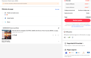 Patinete eléctrico plegable X7/X7PRO 3600W 60-65 km/h por solo 554,28€