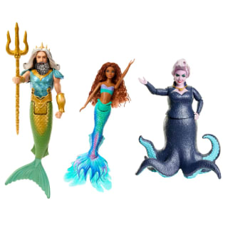 Mattel Disney La Sirenita Pack 3 de colección Ariel/ Ursula y Rey Tritón por solo 19,99€