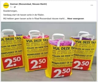 Zeeman tassenactie is er weer: Alles in de tas voor €2,50 bij Zeeman