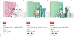 15% korting op diverse Rituals geschenksets bij Wehkamp