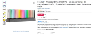 Stabilo Marcador BOSS ORIGINAL Set de escritorio 23 marcadores por 14,83€