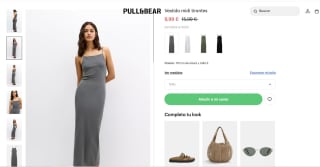 Vestido midi tirantes por 9,99€