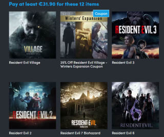 Humble Bundle Resident Evil Game Bundle voor €31,90 bij Steam
