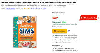 The Unofficial Sims Cookbook Gift Series voor €12,29 bij Bol