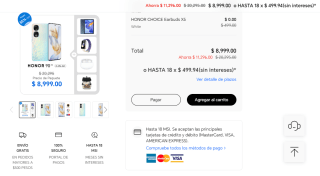 Honor 90 256GB + Pad x8 64GB + Honor Band 9 + Mochila + Earbuds X5 por $8,104