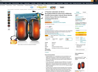 2 Calentadores de Manos 6000mAH Dividido FANDLISS Desmontable por solo 11,51€