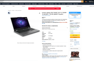 Lenovo LOQ 15IAX9 15,6" i5-12450H 16GB/1 TB RTX4060 por solo 827,43€