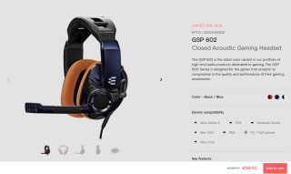 Epos Senheiser GSP 602 Gaming Headset voor €99 bij Eposaudio