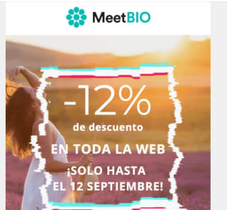 12% de descuento en Meetbio
