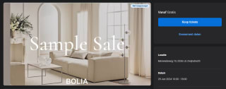 BOLIA Sample Sale in Zwijndrecht (kortingen tot 75%) op 29 juni