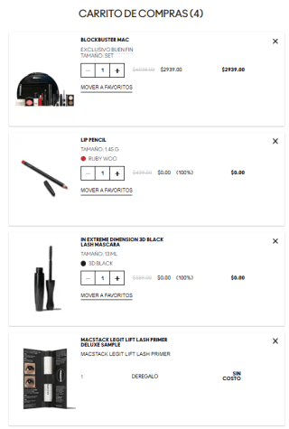 Descuento MAC Cosmetics: Set Blockbuster MAC + 3 Regalos por $2,939