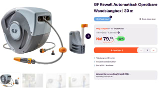 GF Rewall Automatisch Oprolbare Tuinslang 30 m voor €79,95 bij iBOOD