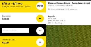 Gratis tickets voor de Haagse Horeca Beurs
