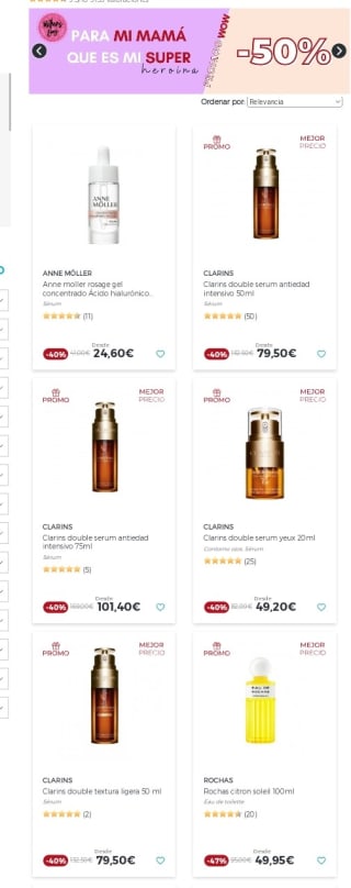 -5€ y hasta -50% Día de La Madre en Laguna.