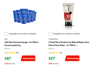 Tot 80% select korting op haarverzorging & -styling producten bij Bol