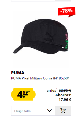 Descuentazos de hasta -70% en ofertas marca puma