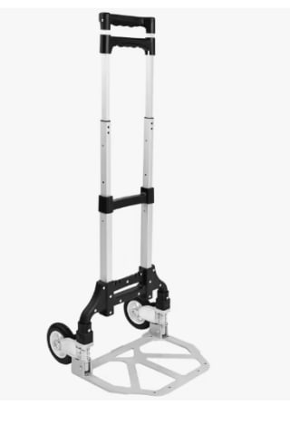 Carretilla de Mano Portátil Plegable Carro Ligero Aluminio por 18.99€ (Cuenta Nueva 11.4€)