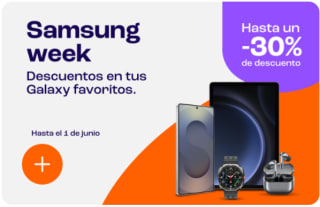 Hasta 30% + 15% EXTRA descuento en móviles Samsung