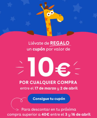 10€ de regalo por cualquier compra