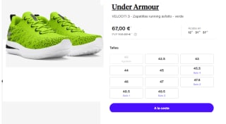 Zapatillas para Hombre Under Armour VELOCITI 3 por 67€