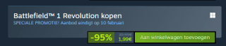 Battlefield™ 1 Revolution voor €1,99 bij Steam
