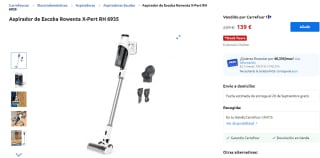 Aspirador de Escoba Rowenta X-Pert RH 6935. Por 139€