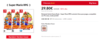 Videojuego Super Mario RPG Nintendo por 29,80€