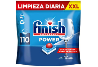 110 Pastillas Finish Powerball Power All in 1 lavavajillas todo en 1 por solo 27,17€