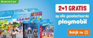 2+1 gratis op geselecteerde Playmobil bij Lobbes