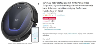 Eufy g50 Hybrid Robotstofzuiger voor €119 bij Amazon