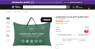 Almohada CIC Soft Sleep de 50x70 cm por $5.990