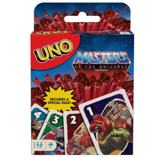 Jogo da UNO, modelo Mestres do Universo da Mattel - R$ 23,31