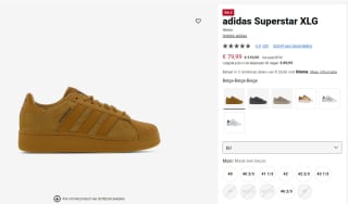 Adidas Superstar XLG sneakers voor €79,99 bij Foot Locker