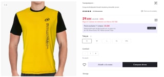 Bullpadel Conjunto de Camiseta + Pantalón Academy Smash por 20,98€