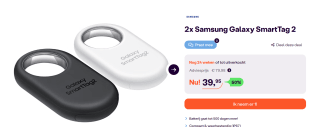 2 stuks Samsung Galaxy SmartTag 2 voor €39,95 bij iBOOD