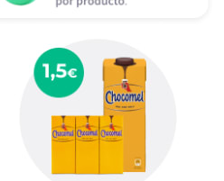 Reembolso de -1,50€ en gelt de batidom Chocomel